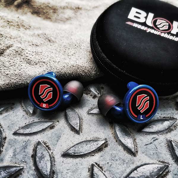 Otoprotettori Blok E1 blu con custodia